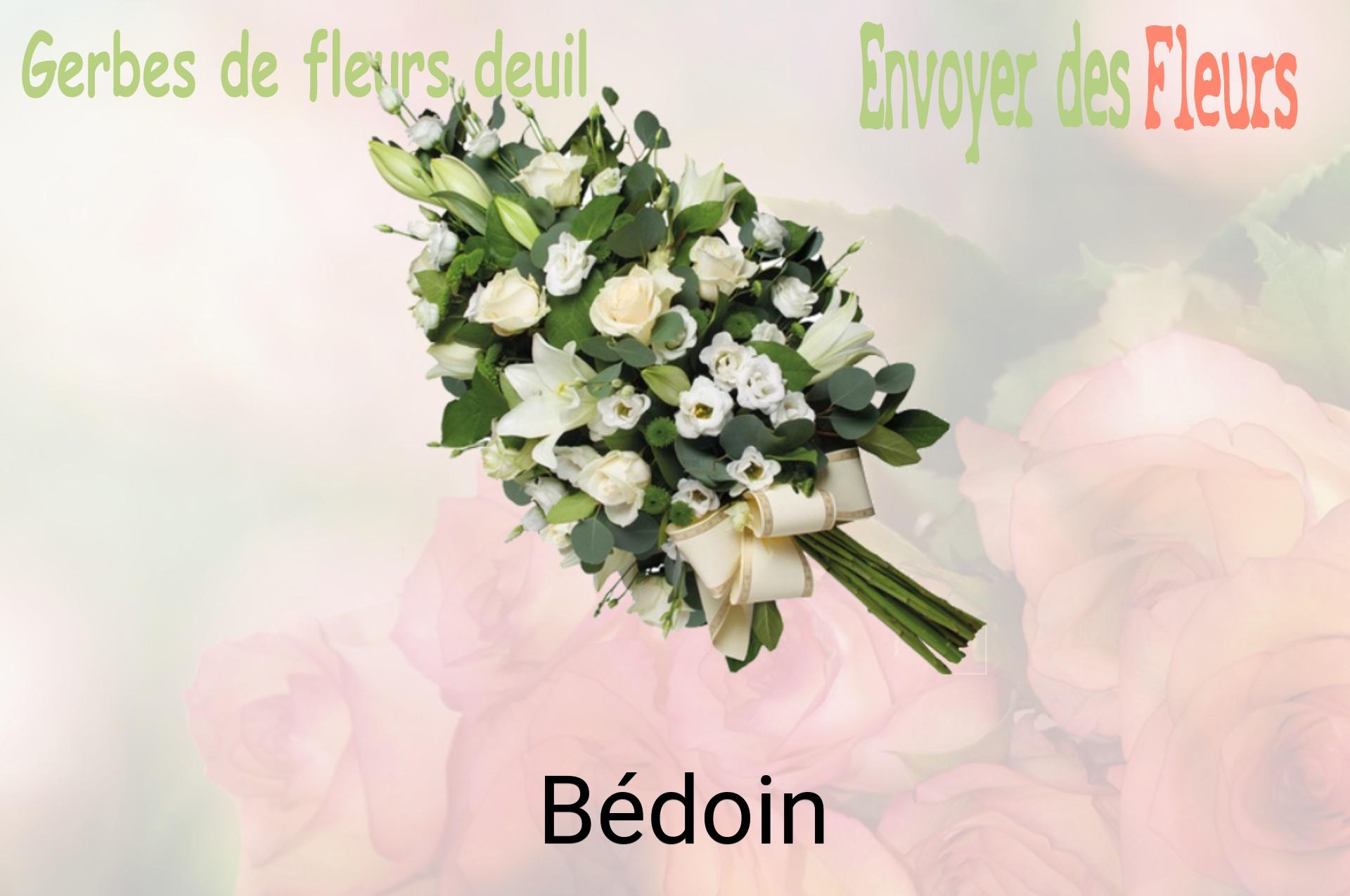 Gerbe de fleurs de deuil livrée à Bédoin